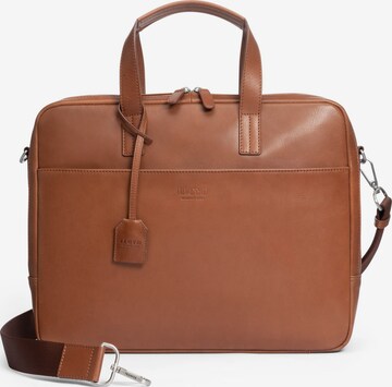 LLOYD Document Bag in Brown: front