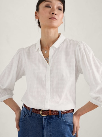 Camicia da donna 'Hope Cottage' di Seasalt Cornwall in bianco: frontale