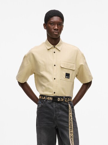 Comfort fit Camicia di KARL LAGERFELD JEANS in verde: frontale