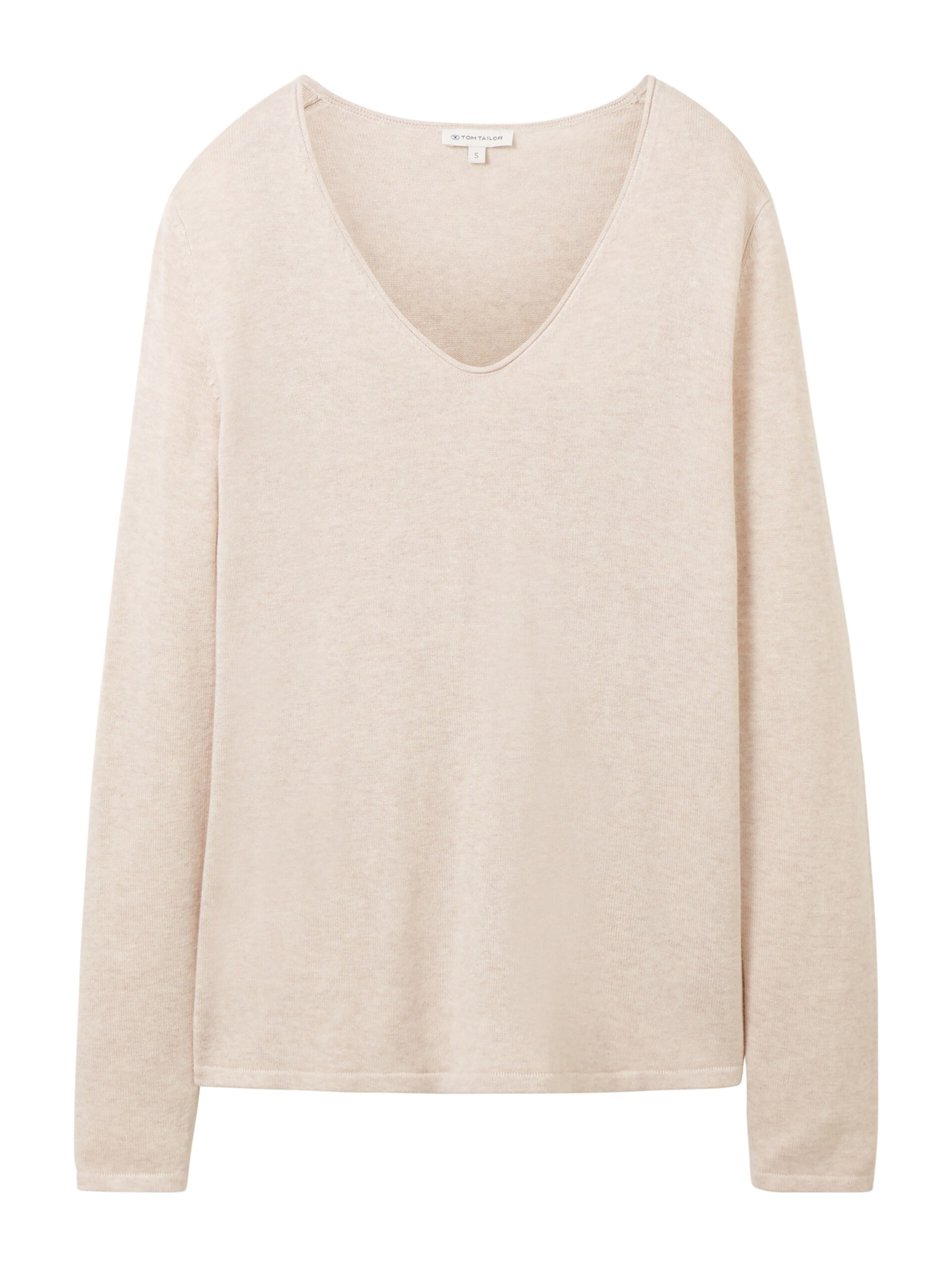 TOM TAILOR Sweater in Beige: front