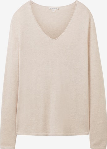 TOM TAILOR Sweater in Beige: front