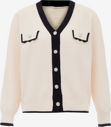 Cardigan carato en blanc : devant