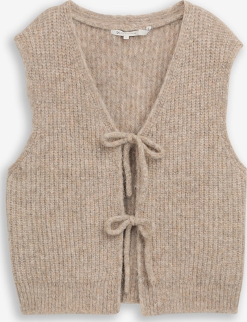 Cardigan TOM TAILOR DENIM en beige : devant