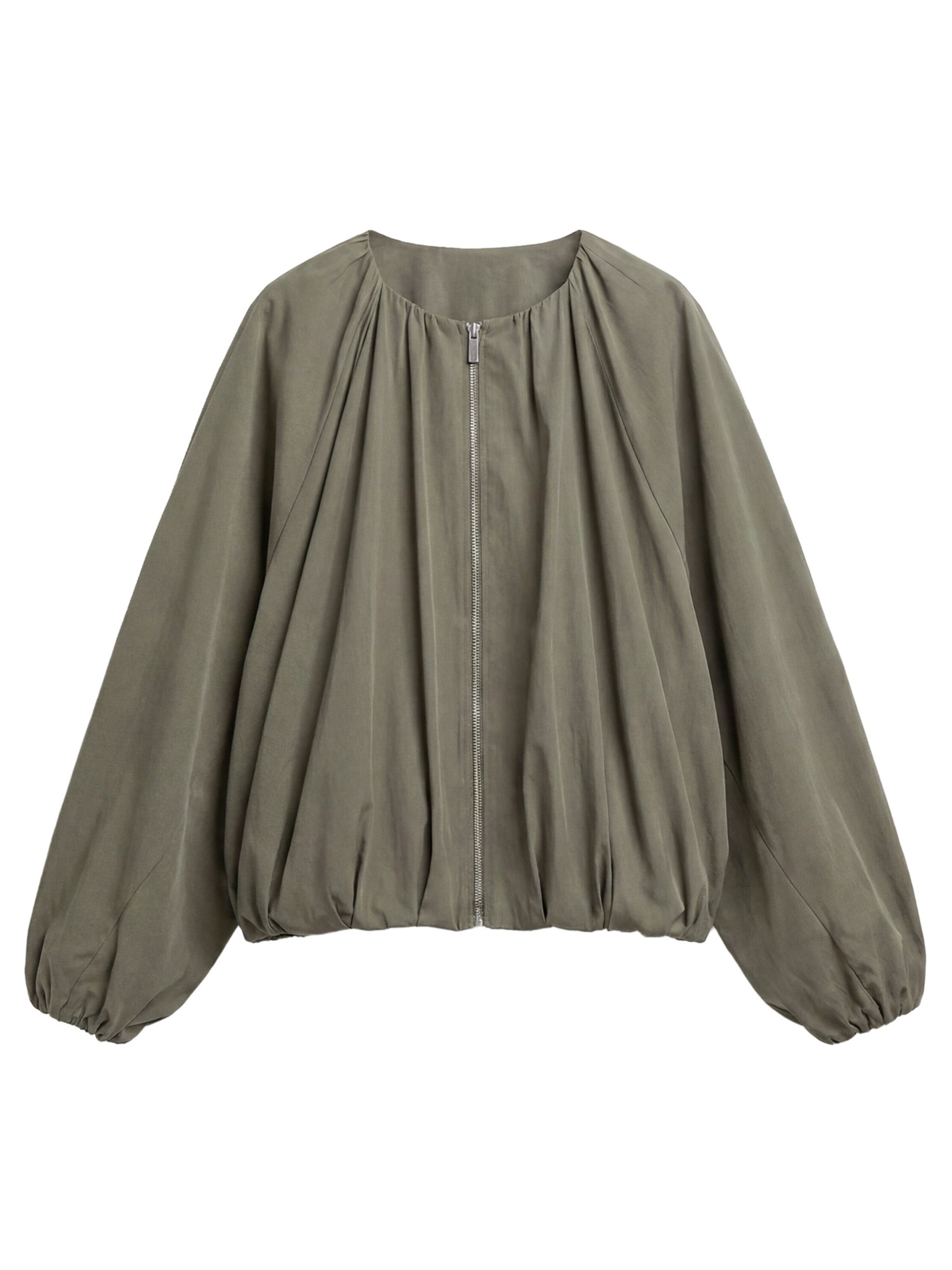 Veste mi-saison Pull&Bear en vert : devant