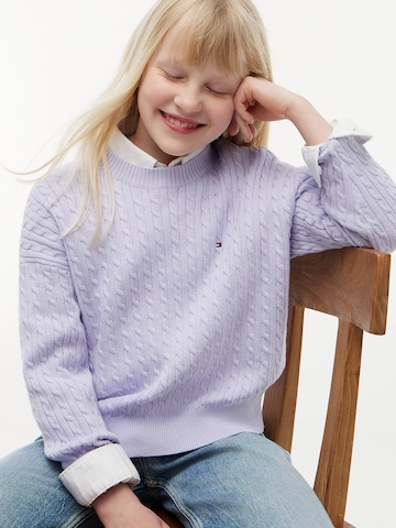 TOMMY HILFIGER Pullover in Lila