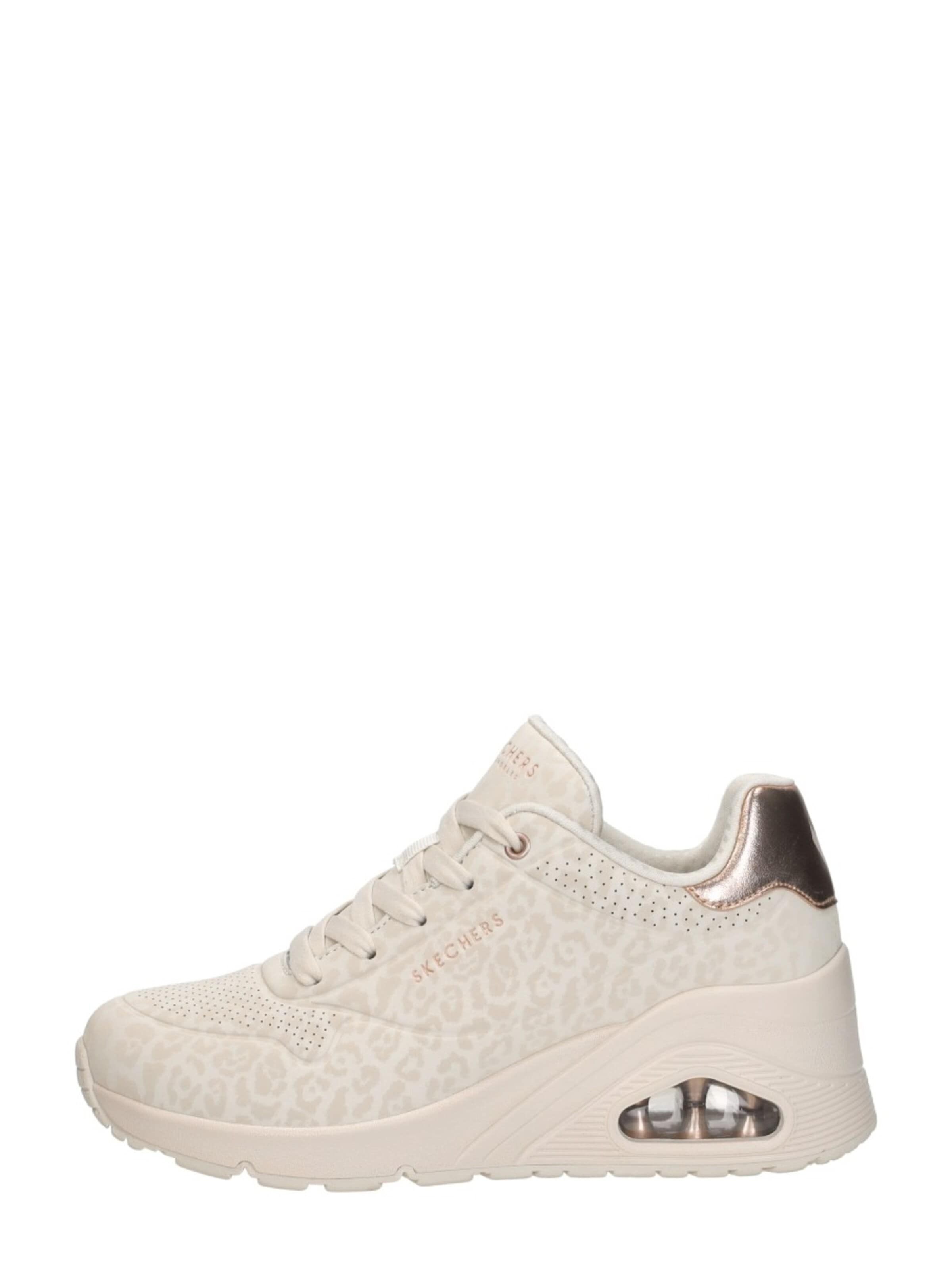 SKECHERS Sneakers laag 'Uno Wedge - Safari Daze' in Wit: voorkant