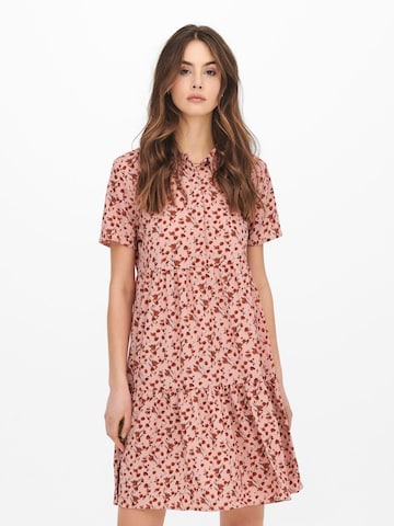 JDY Shirt Dress 'Piper' in Pink: front