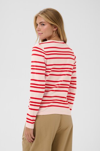 SAINT TROPEZ Gebreid vest 'PilaSZ' in Rood