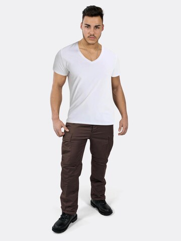 Regular Pantalon outdoor 'Trooper' normani en marron