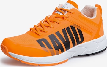CAMP DAVID Sneaker im Jacquard-Strick mit Rubber Logo in Orange: Vorderseite