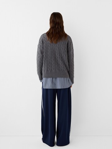 Bershka Neulepaita värissä harmaa