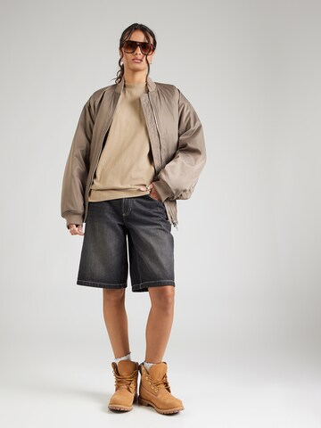 TOPSHOP Shirt 'PREMIUM' in Grey