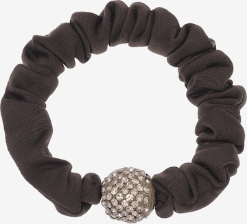 faina - Bijuteria de cabelo em castanho: frente