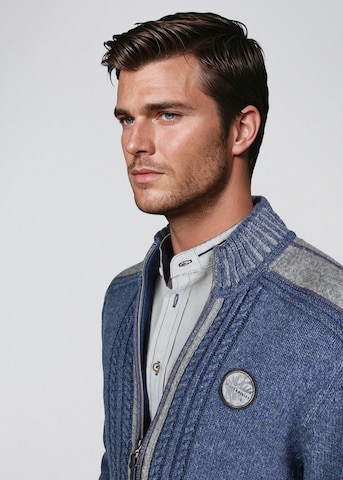 SPIETH & WENSKY Gebreid vest 'Erato' in Blauw