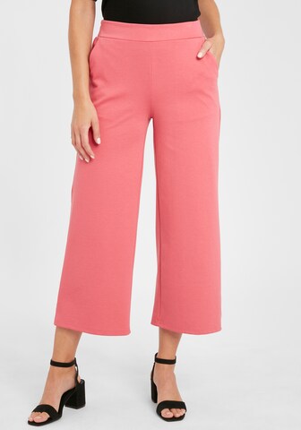 ICHI Wide leg Pants 'IHKATE WIDE PA6' in Pink: front