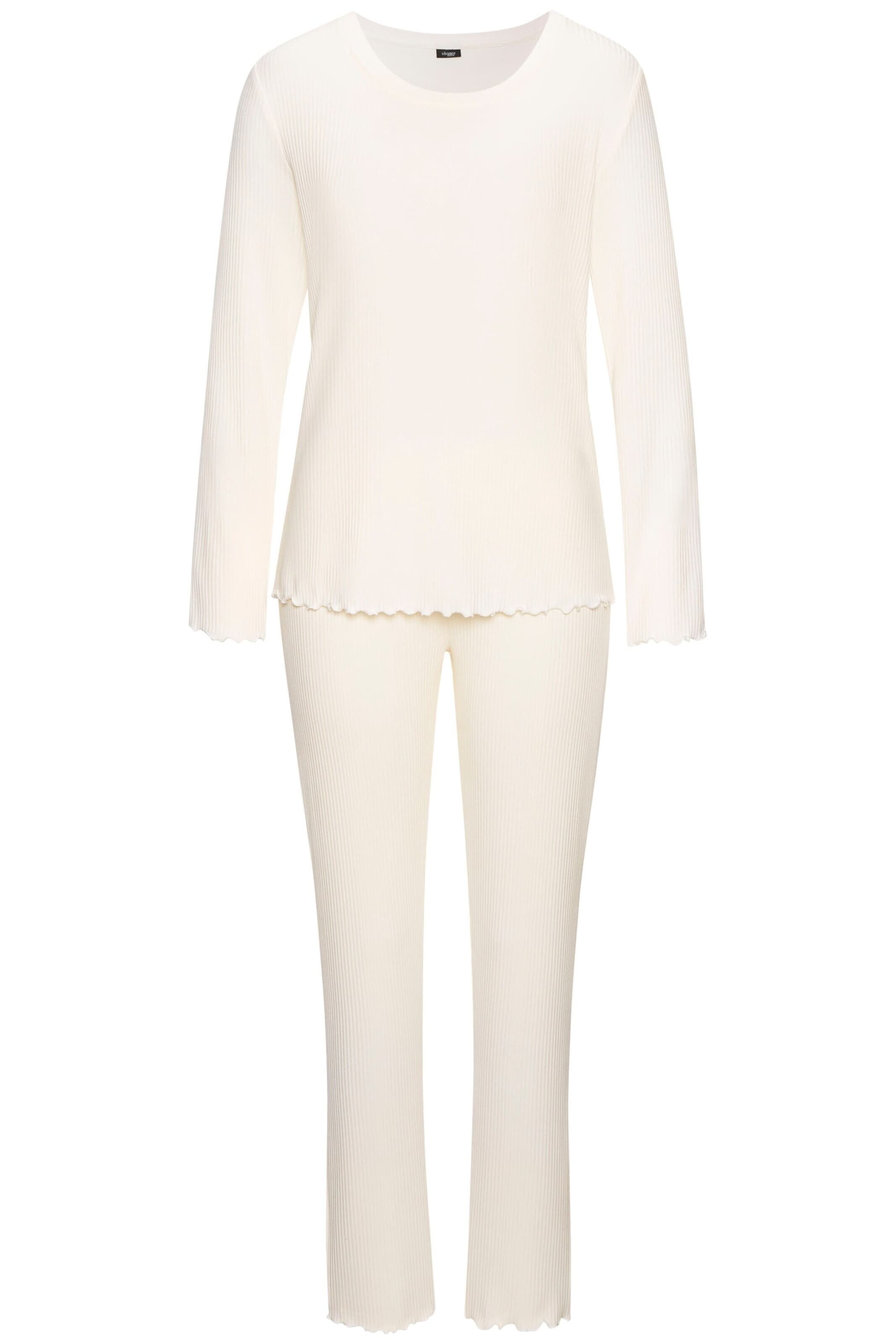 VIVANCE Pajama in White: front