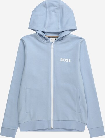 Giacca di felpa di BOSS Kidswear in blu: frontale