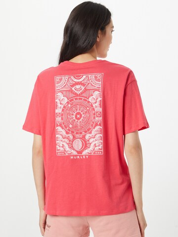 Hurley Functioneel shirt 'OMEN' in Roze: voorkant