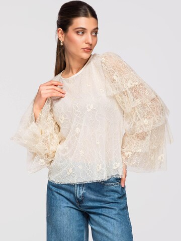 Ombre Blus i beige