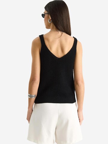 Bianco Lucci Gebreide top in Zwart