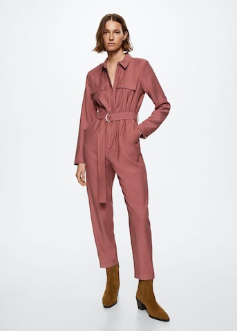 MANGO Jumpsuit 'Smile' in Pink: front