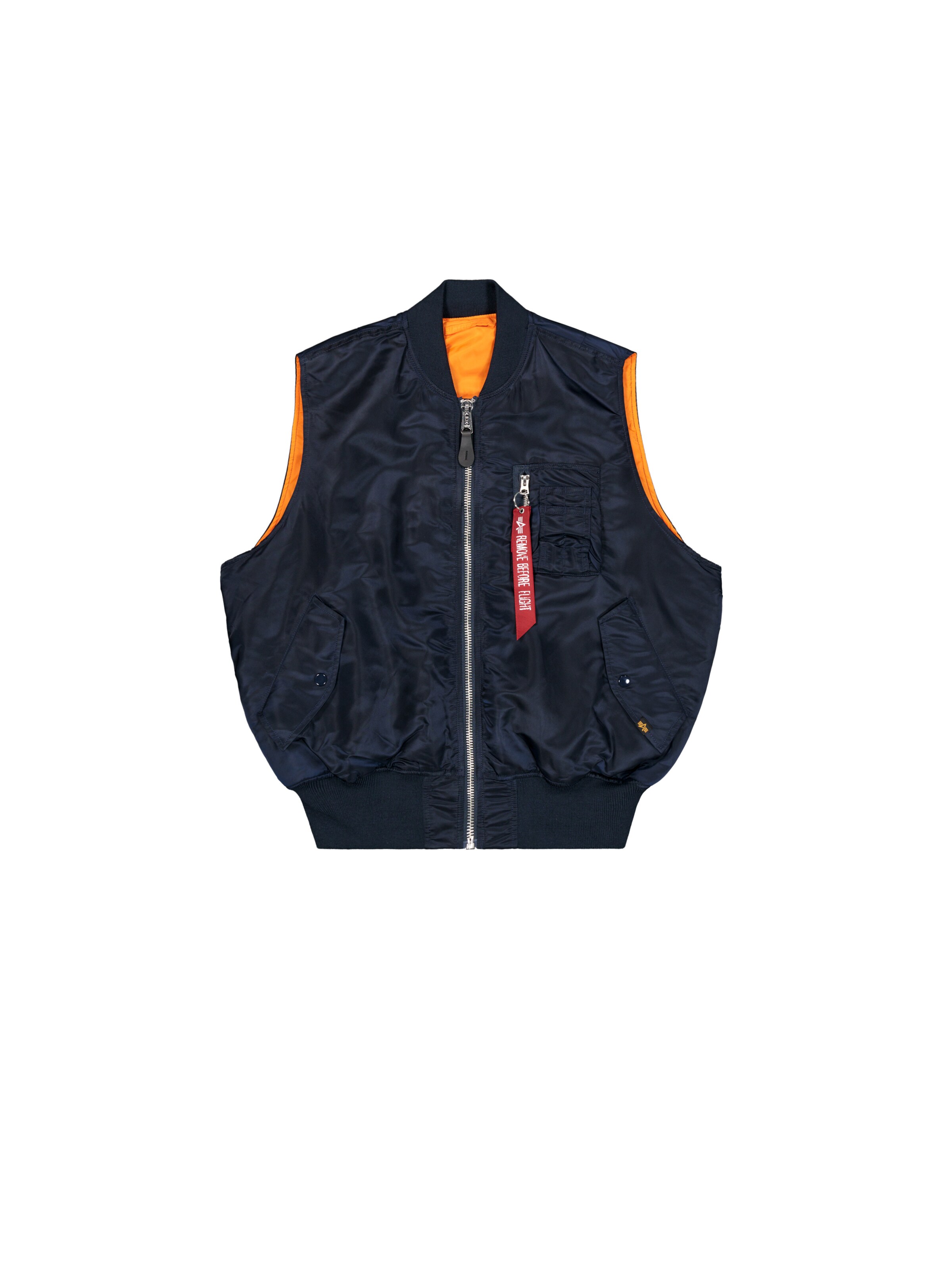 mėlyna ALPHA INDUSTRIES Liemenė: priekis