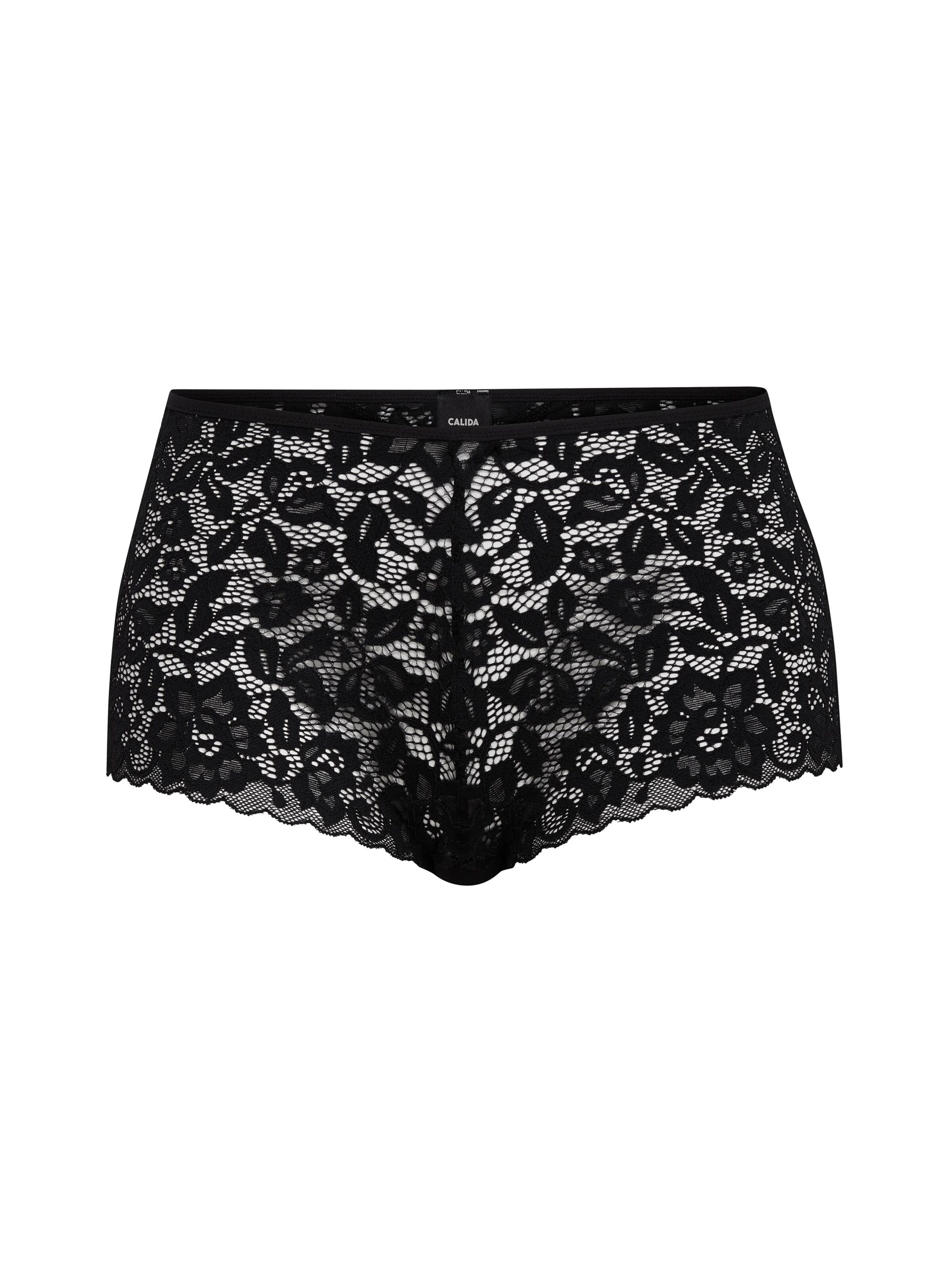 Panty 'Natural Comfort Lace' di CALIDA in nero: frontale
