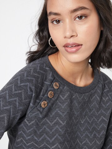 Ragwear Sweatshirt 'DARIA CHEVRON' in Black