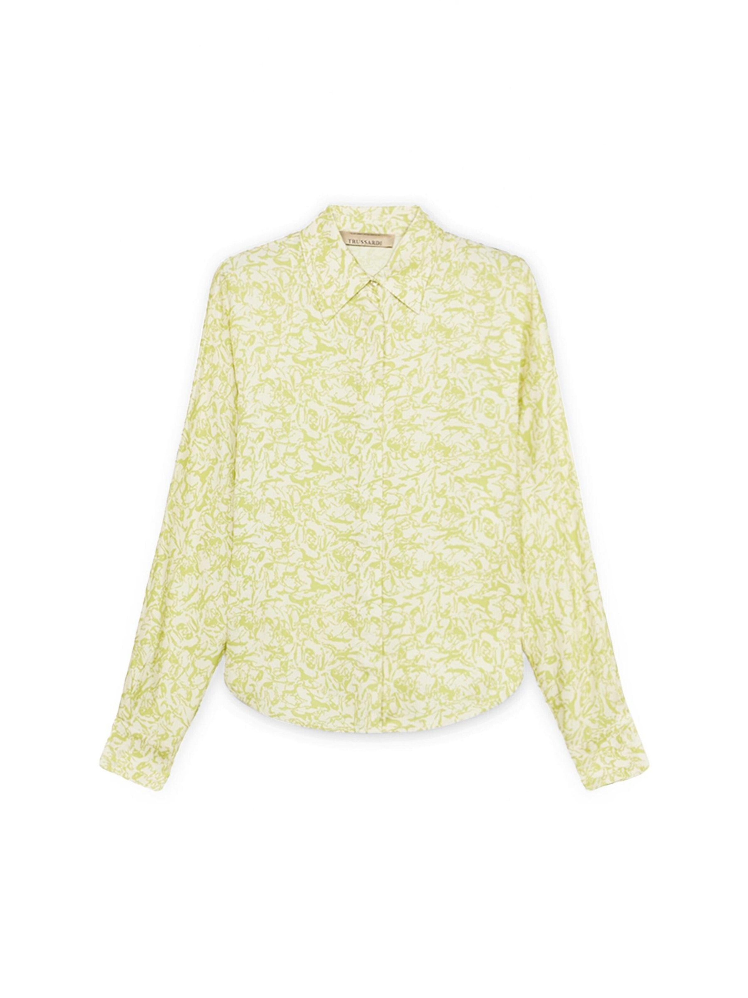 Trussardi - Blusa en verde: frente