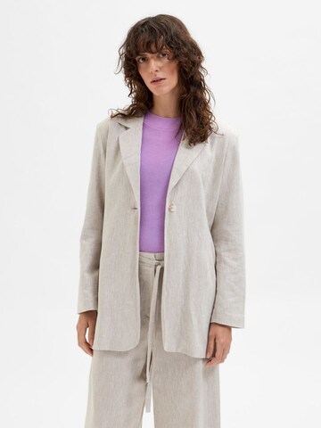 Blazer SELECTED FEMME en beige : devant