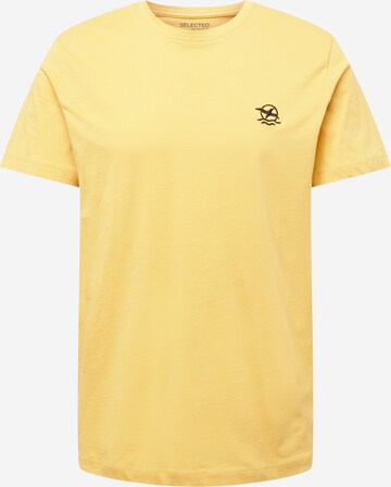 SELECTED HOMME - Camisa 'Wilder' em amarelo: frente