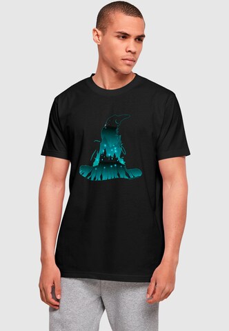 ABSOLUTE CULT Shirt 'Harry Potter - Hogwarts' in Schwarz: Vorderseite
