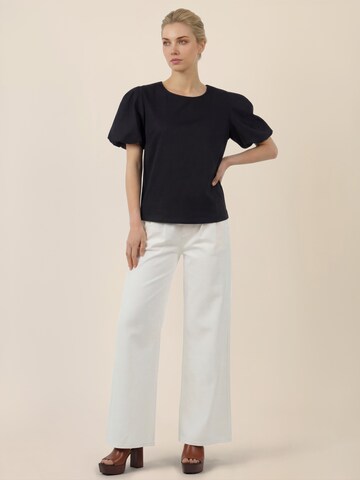 APART Loose fit Pleated Jeans in White