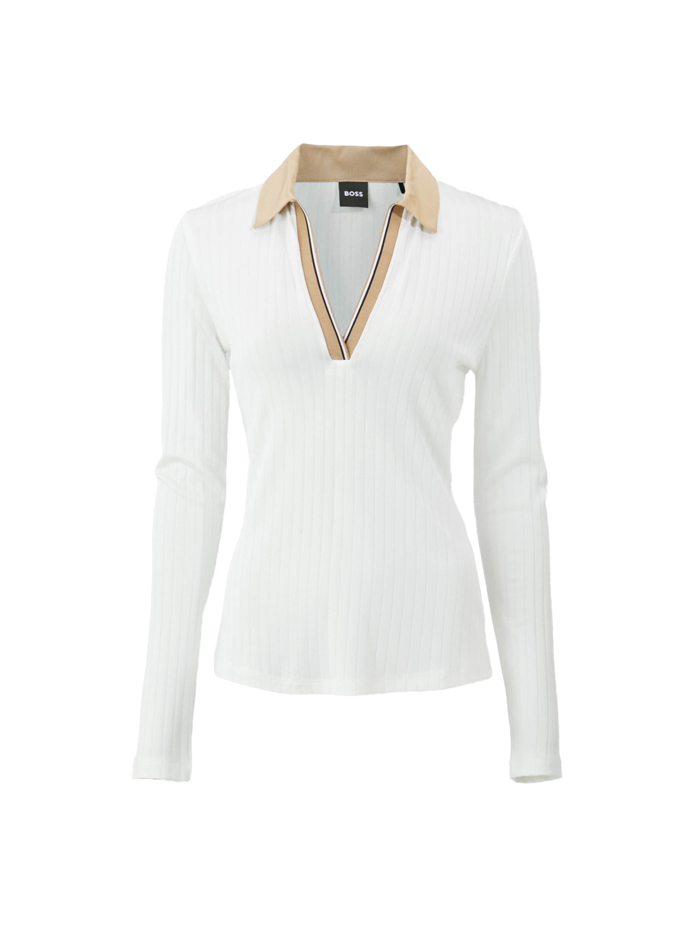 BOSS Póló 'Elanny' - fehér: elől