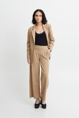 ICHI Wide leg Chino 'KATE' in Bruin