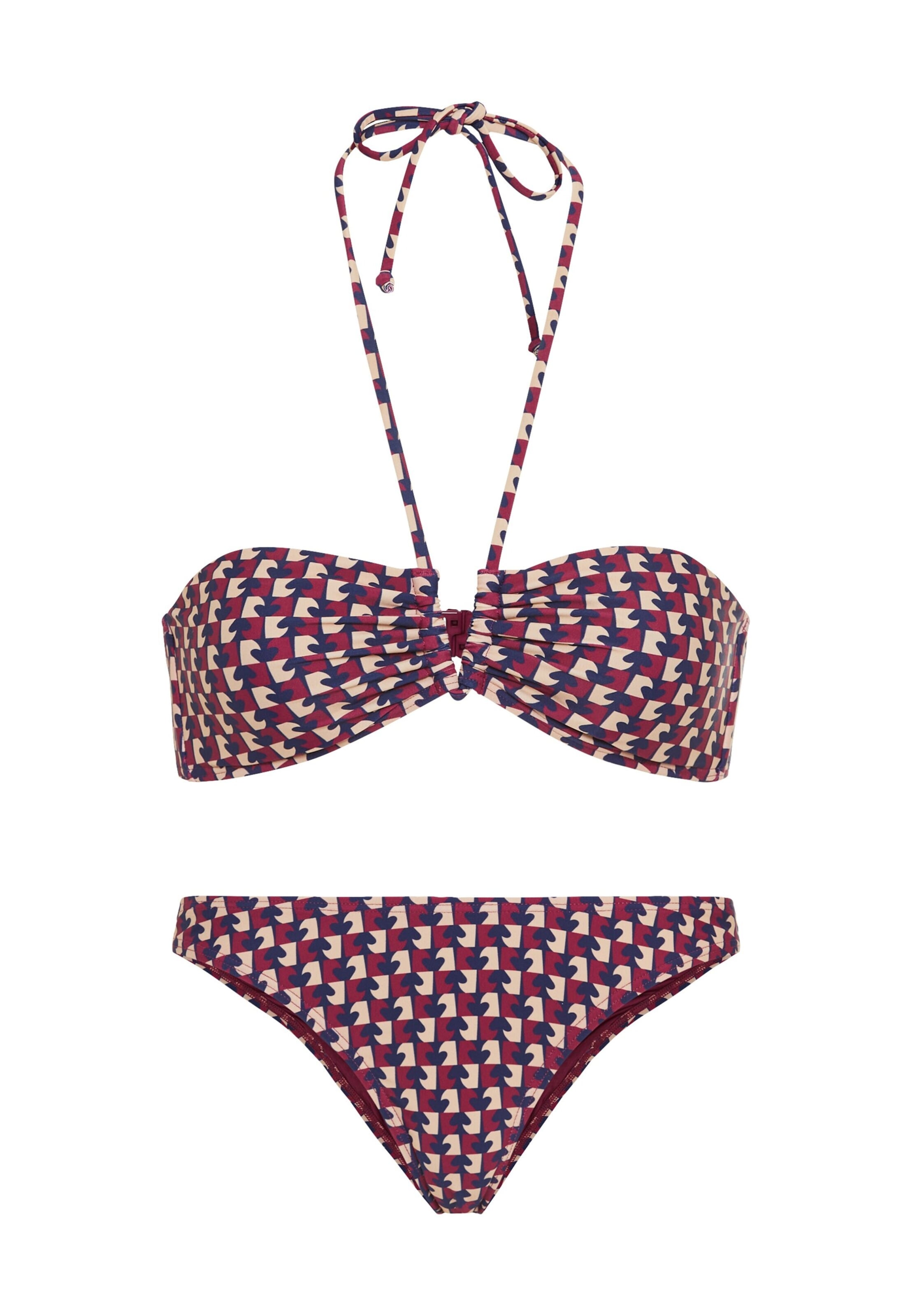 LSCN by LASCANA Bandeau Bikini in Rot: Vorderseite