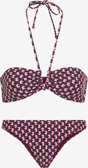 LSCN by LASCANA Bikini värissä kerma / laivastonsininen / viininpunainen, Tuotenäkymä