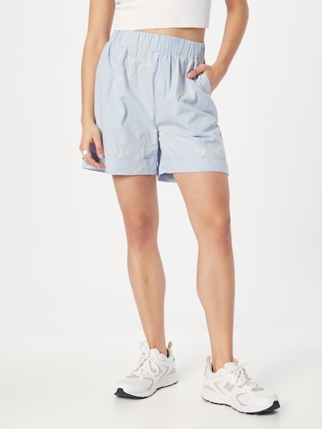 VILA Normální Kalhoty 'Penny' – modrá: přední strana