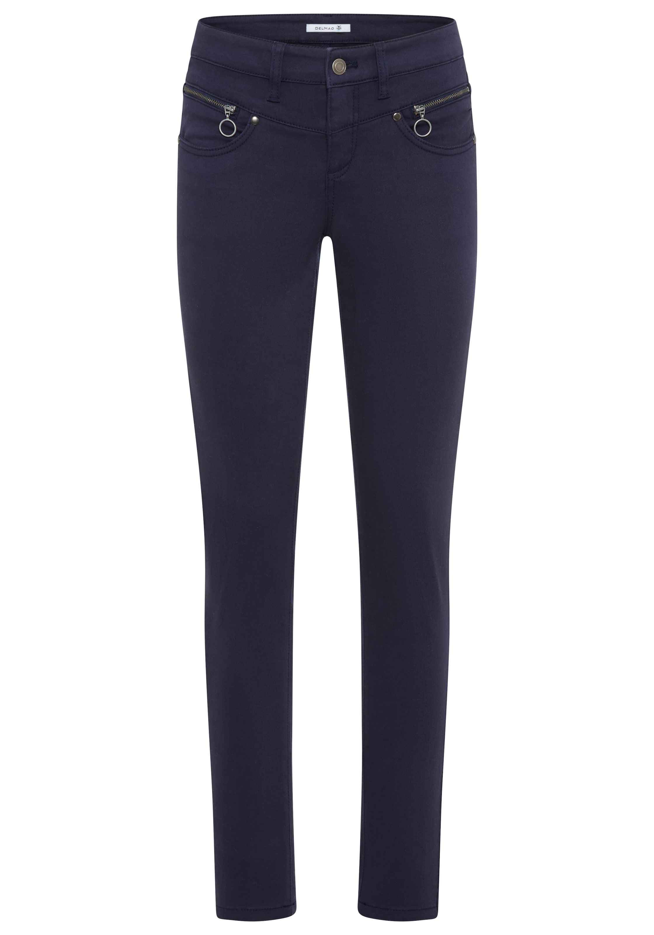 DELMAO Slimfit Hose in Blau: Vorderseite