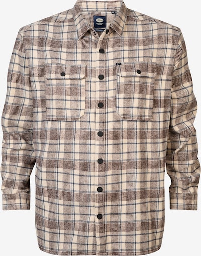 Petrol Industries Košulja 'Southeast' u ecru/prljavo bijela / morsko plava / smeđa, Pregled proizvoda