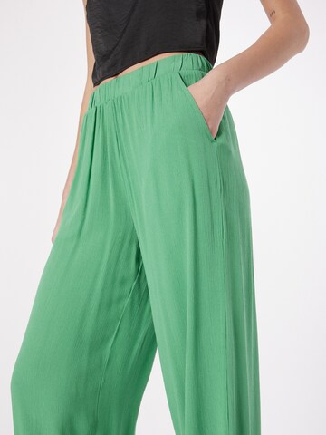 ICHI Szeroka nogawka Spodnie 'MARRAKECH' w kolorze zielony