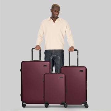 Ensemble de bagages Smartbox en rouge : devant