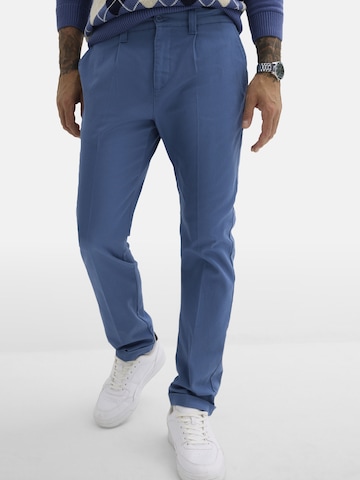 Regular Pantalon à pince bonprix en bleu : devant