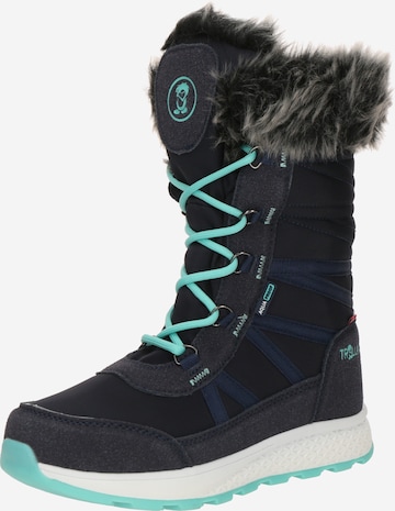 TROLLKIDS Snow Boots 'Hemsedal' in Blue: front