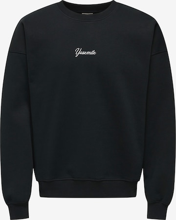 Only & Sons Sweatshirt 'ONSCERES SKI' in Black: front