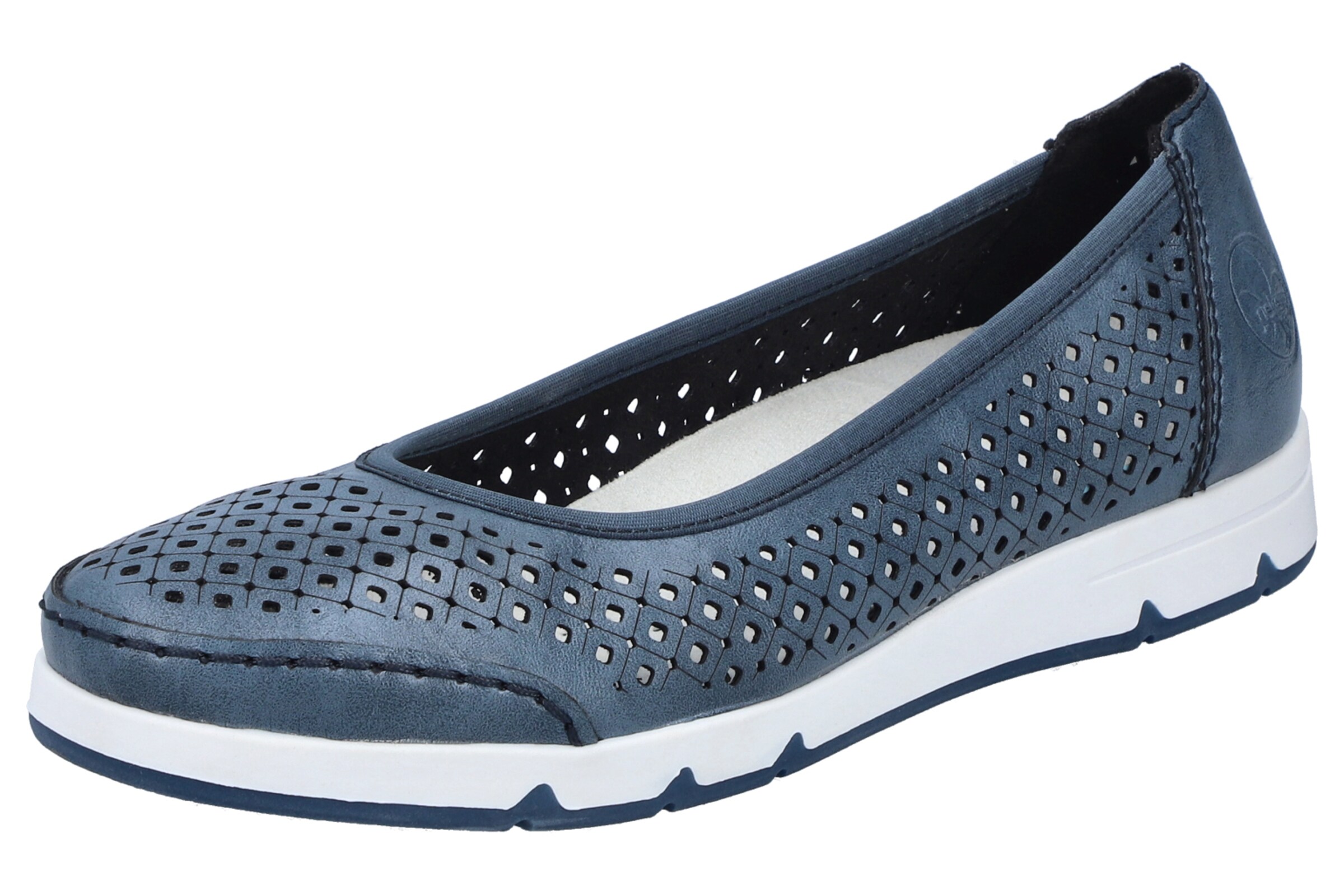 Ballerines ' L3065 ' Rieker en bleu : devant