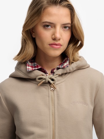 Superdry - Casaco em moletão 'ESSENTIAL' em cinzento