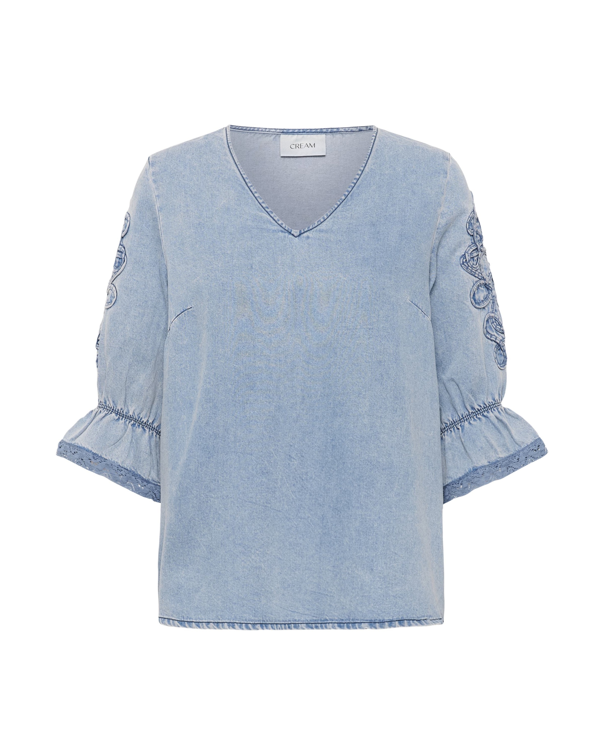 Cream Chemisier 'CRBella' en S en bleu denim, Vue avec produit