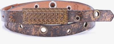BA98 Ledergürtel in braun / gold, Produktansicht