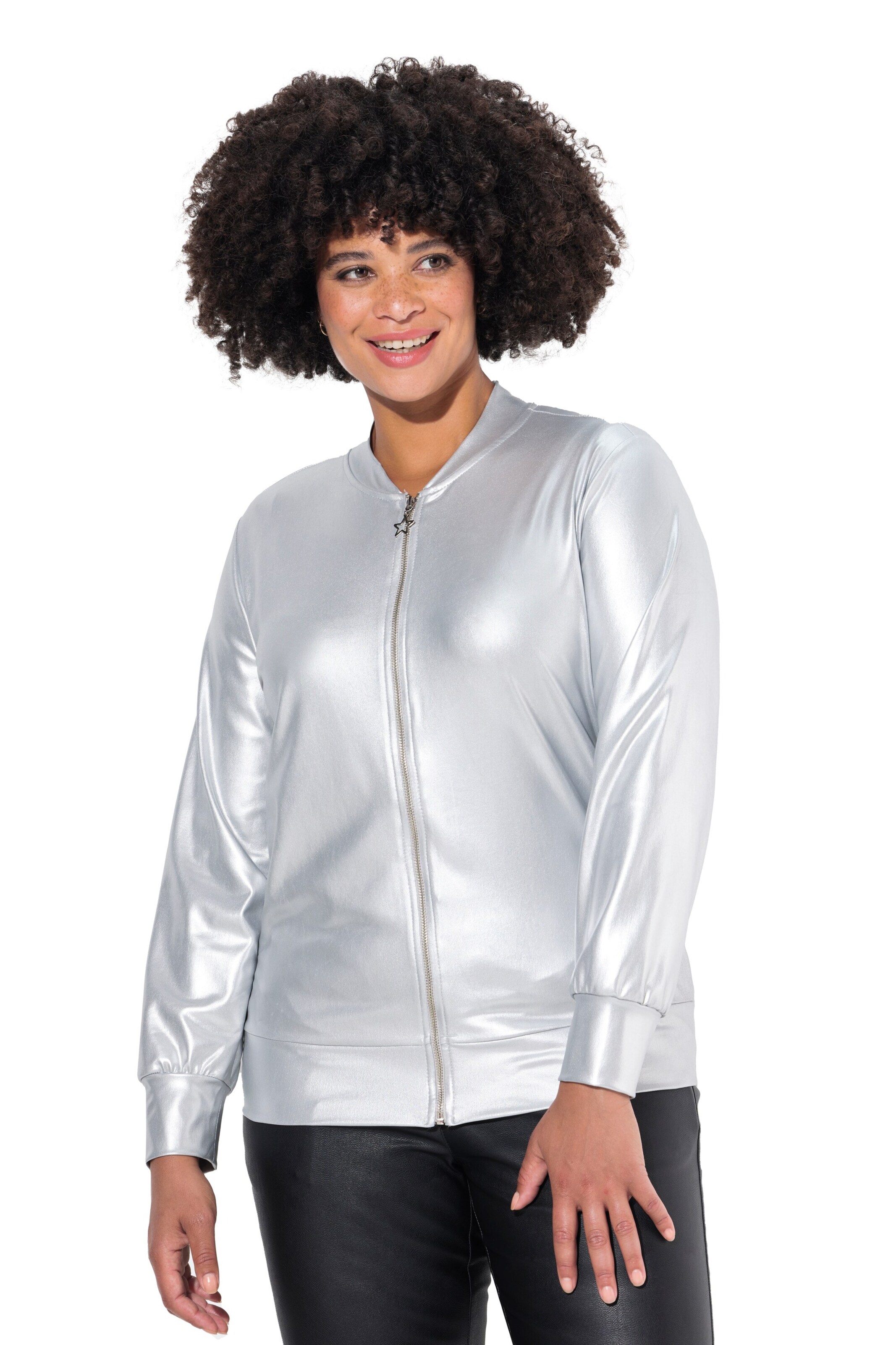 Angel of Style Übergangsjacke in Silber: Vorderseite